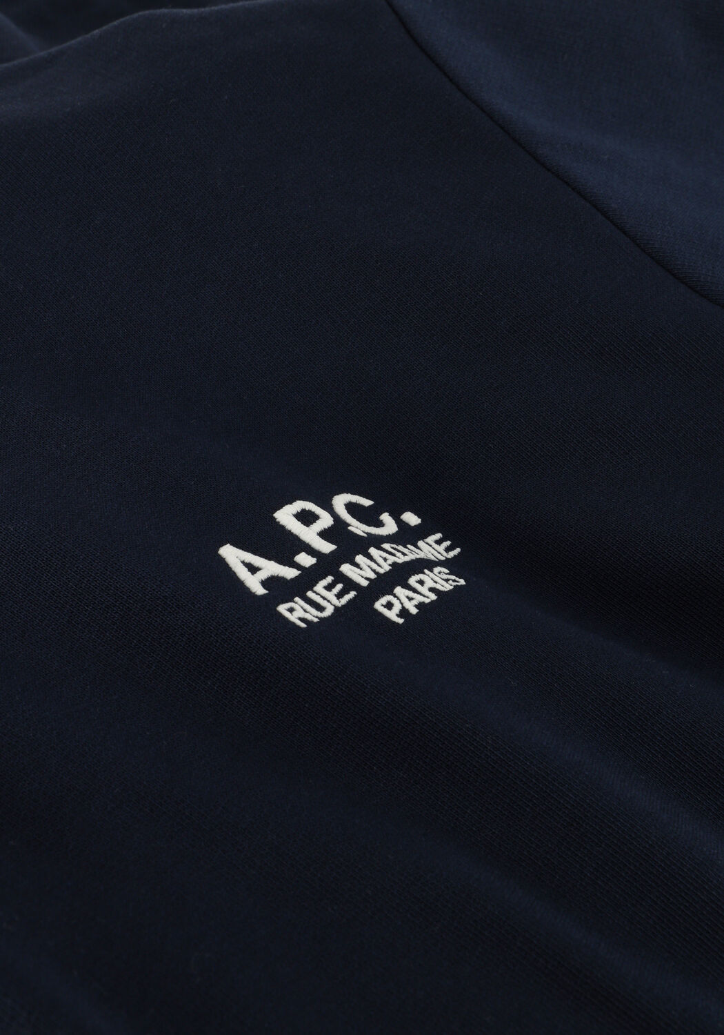 Donkerblauwe APC Trui HOODIE STANDARD RUE MADAME GOTS - large