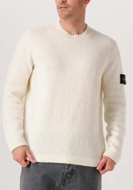 Ecru STONE ISLAND Trui CREW NECK - large