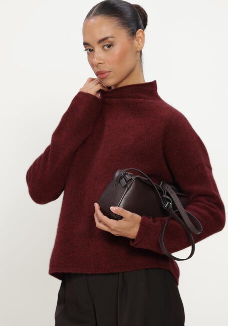 Bordeaux FILIPPA K Trui MIKA YAK FUNNELNECK SWEATER - large