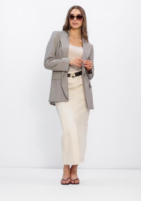 Beige ROSEMUNDE Top BABETTE DEEP BACK SILK TOP - large