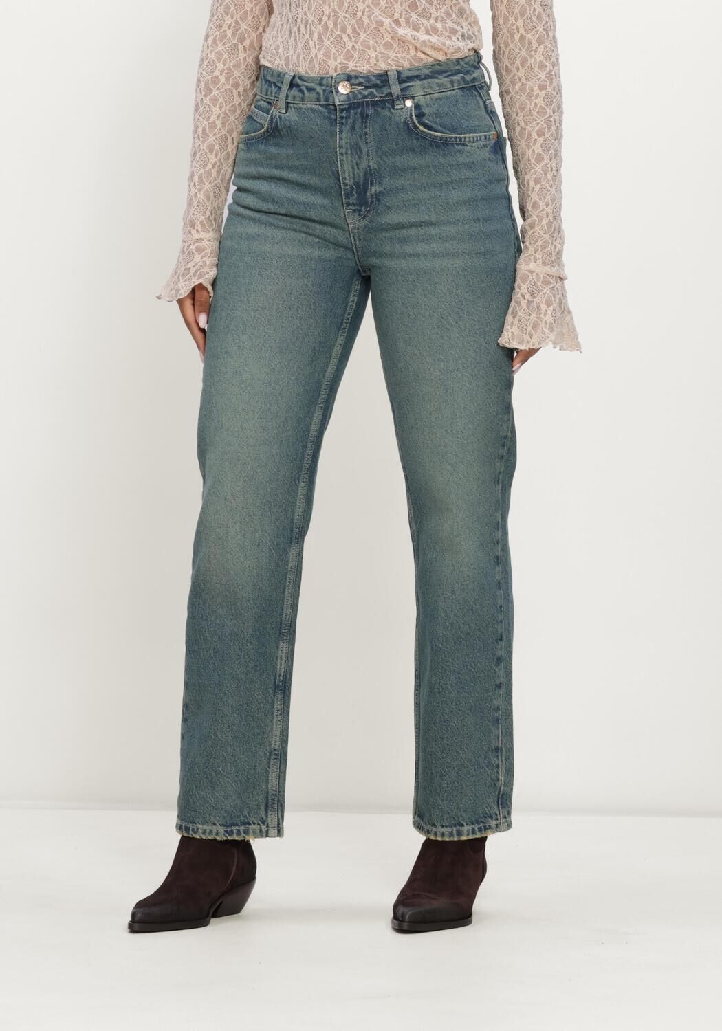 Blauwe IBANA Straight leg jeans PHELEY - large