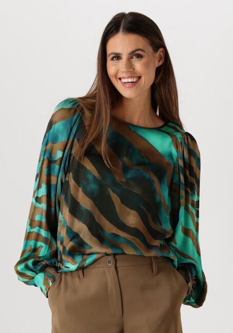 Blauwe SUMMUM Top TOP PAINTED TIGER - large