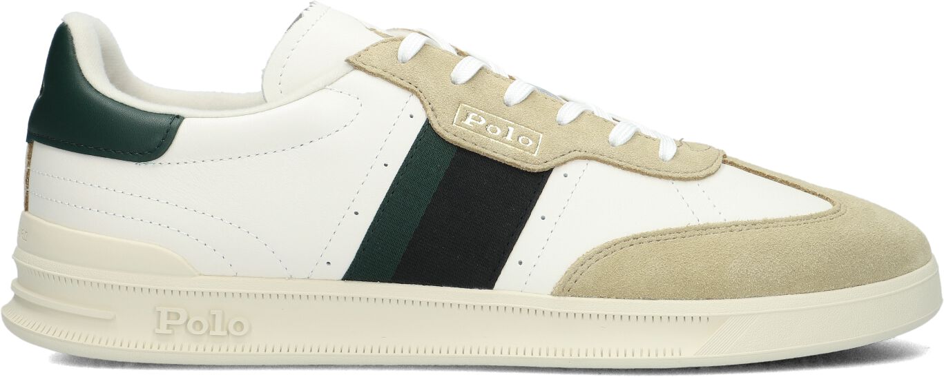 Ralph Lauren Lage Sneakers Heren Heritage Aera, Maat: 44, Materiaal: Suède, Kleur: Wit