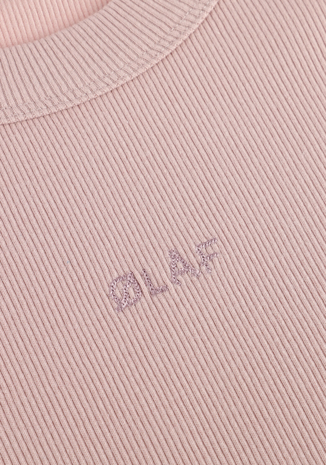 Lichtroze OLAF HUSSEIN T-shirt ESSENTIEL WASHED TEE - large