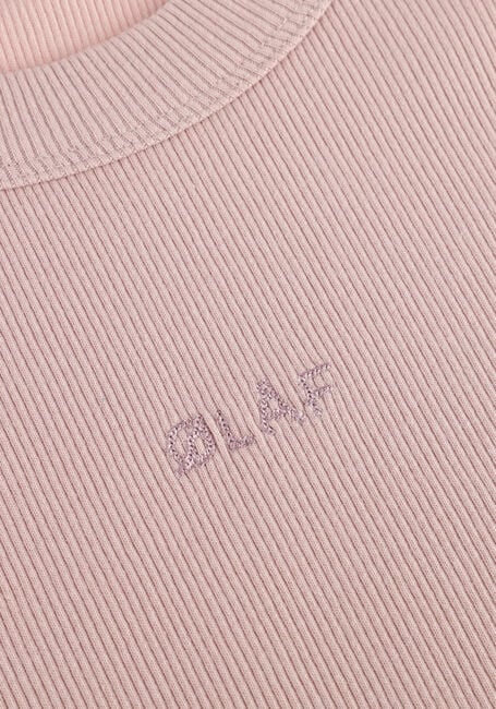 Paarse OLAF HUSSEIN T-shirt ESSENTIEL WASHED TEE - large