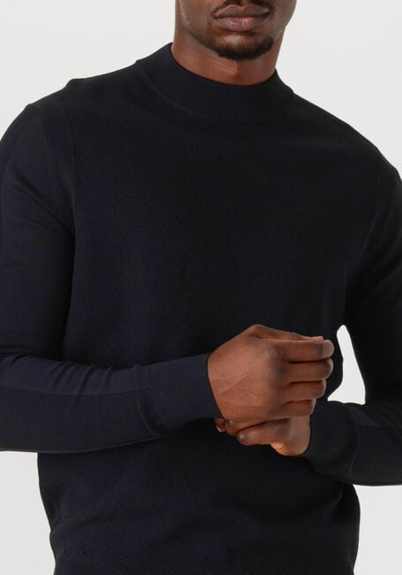 Zwarte GENTI Trui TURTLE LS - large