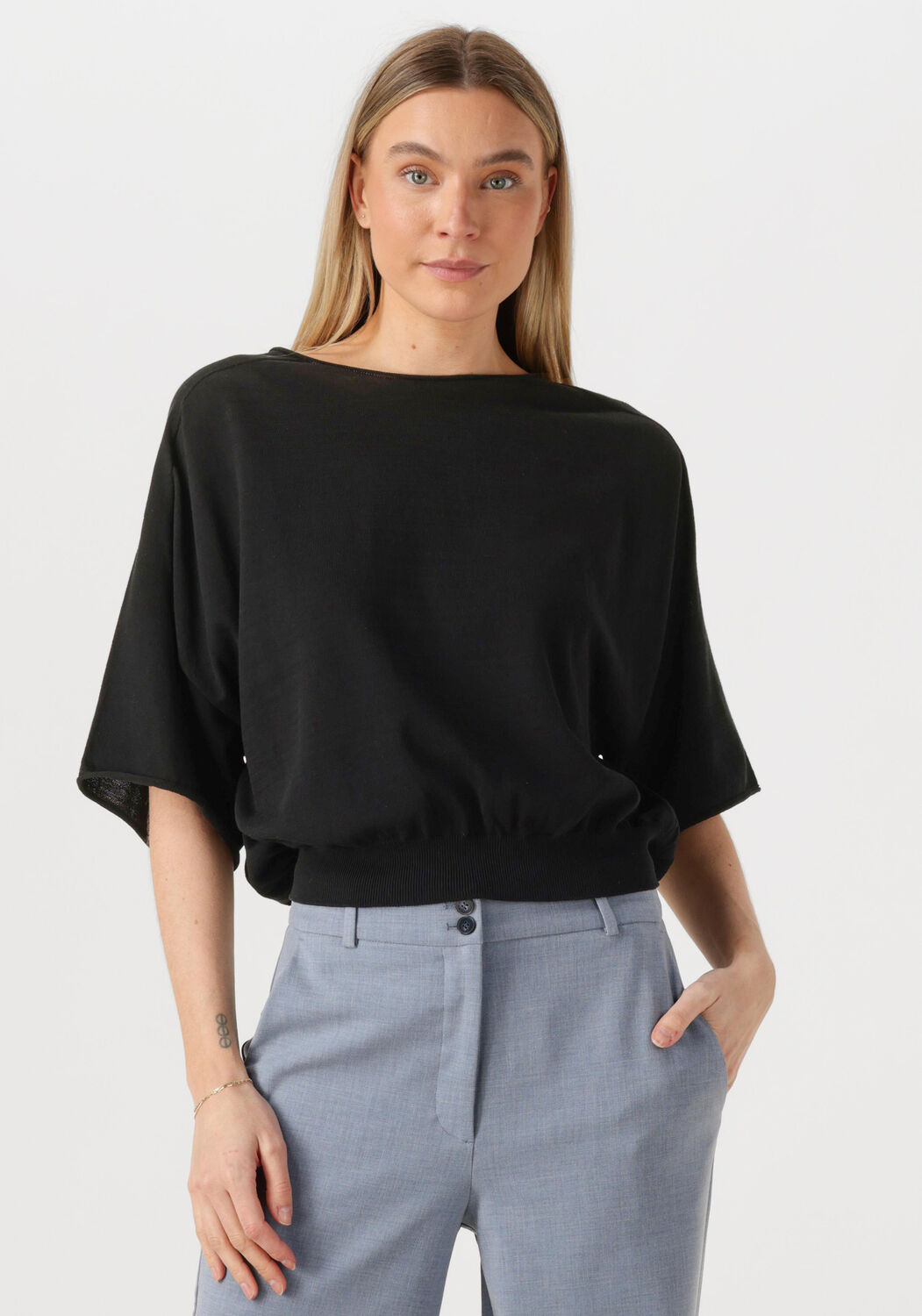 Drykorn Top Dames Dilary, Maat: L, Kleur: Zwart