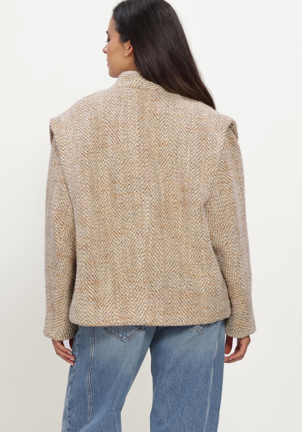Beige ISABEL MARANT Jack DROGO JACKET - large