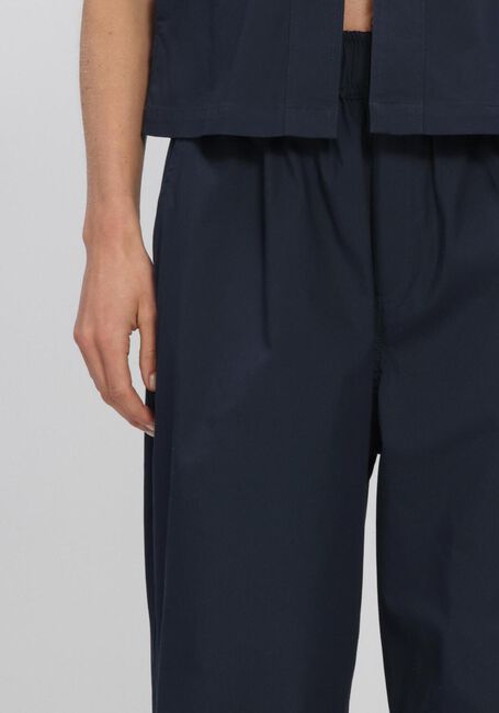 Donkerblauwe SEA ME HAPPY Wijde broek CHUCK PANTS STRETCHY POPLIN - large