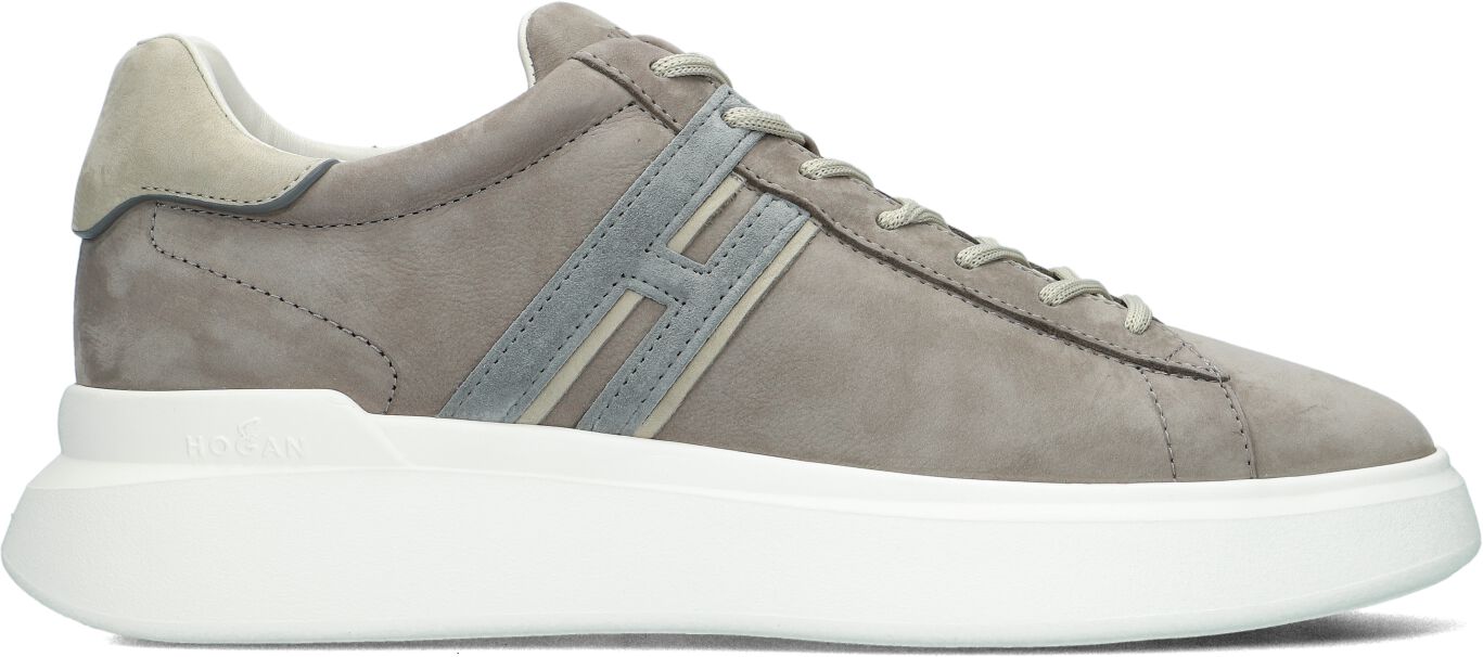 Hogan Lage Sneakers Heren Hxm5800dv42, Maat: 39,5, Materiaal: Suède, Kleur: Taupe