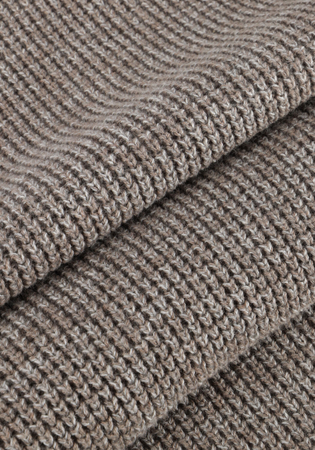 Taupe GENTILUOMO Trui ROUND LS RAGLAN - large