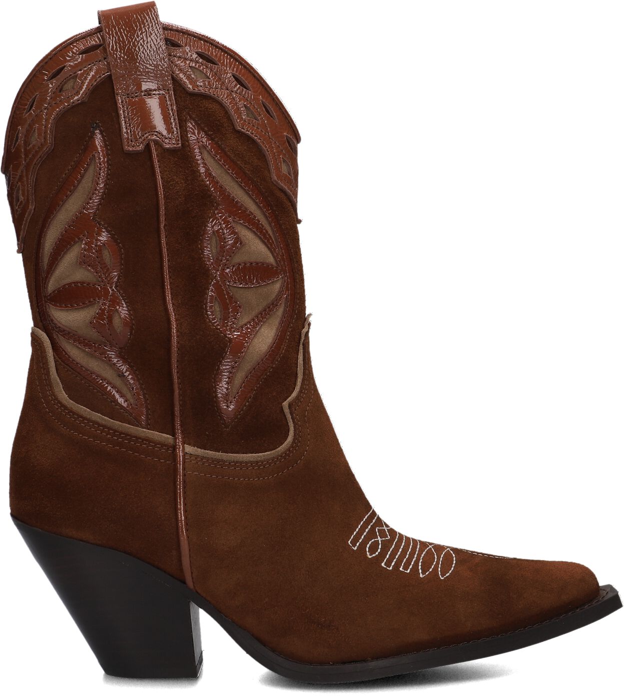 Toral Cowboylaarzen Dames 12371, Maat: 37, Materiaal: Suède, Kleur: Cognac
