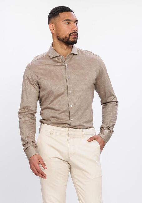 Taupe XACUS Casual overhemd 21464 520ML - large