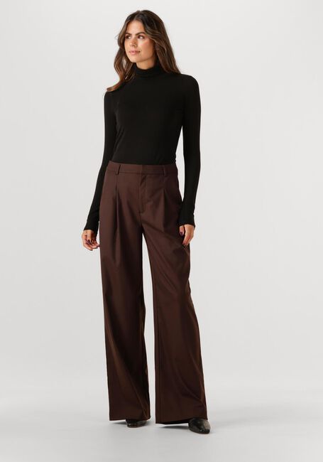 Bruine GESTUZ Wijde broek GZPAULA MW PANTS - large