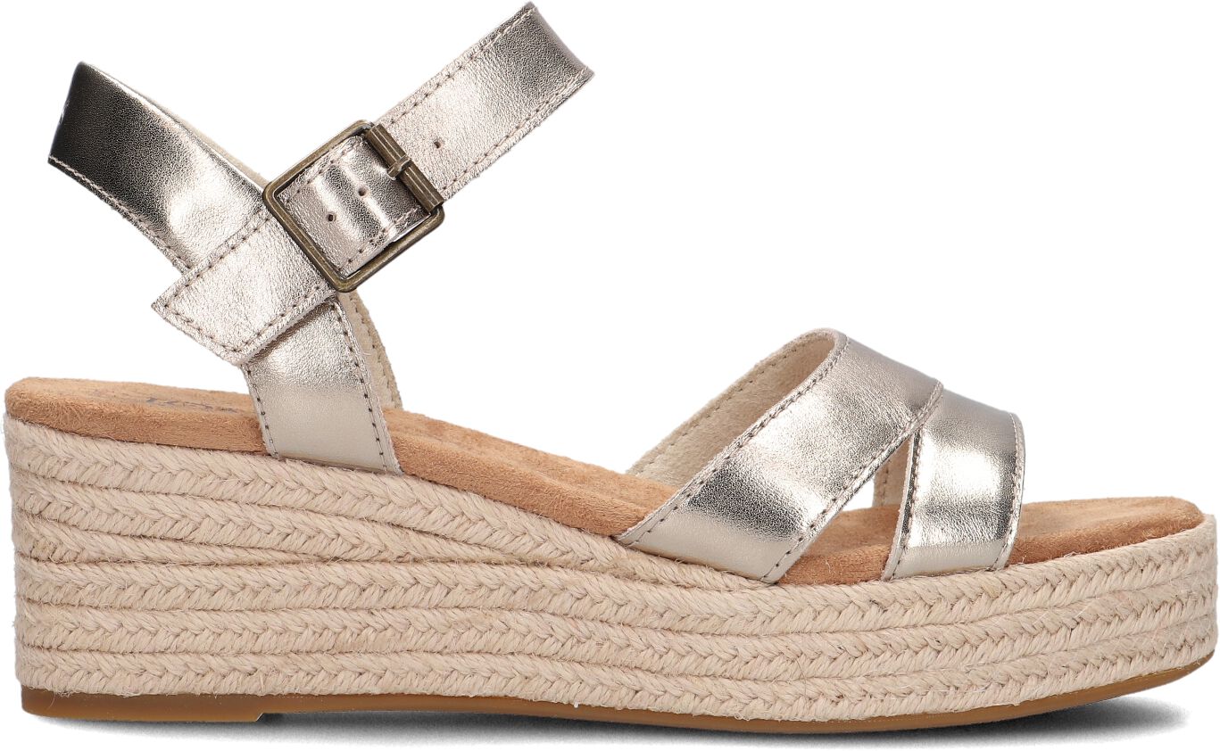 Toms Sandalen
Dames Audrey, Maat: 38, Materiaal: Leer, Kleur: Goud