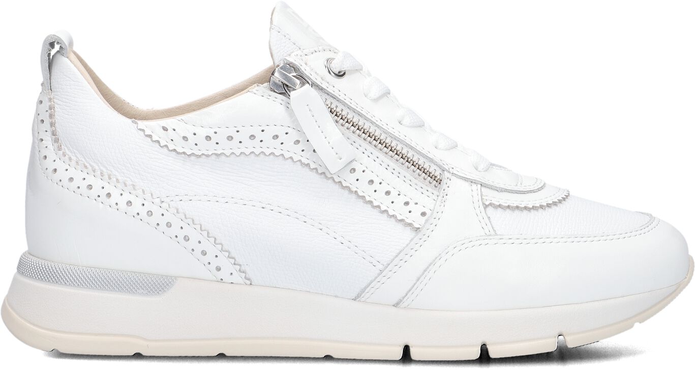 DL Sport Lage Sneakers Dames 6523, Maat: 36, Materiaal: Leer, Kleur: Wit