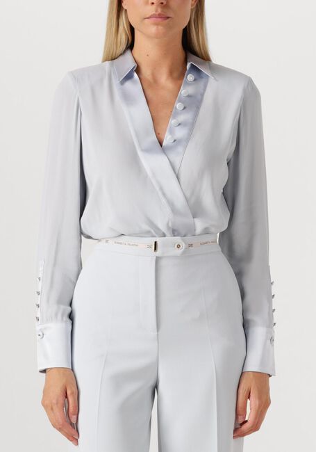 Lichtgrijze ELISABETTA FRANCHI Blouses BODY SHIRT - large