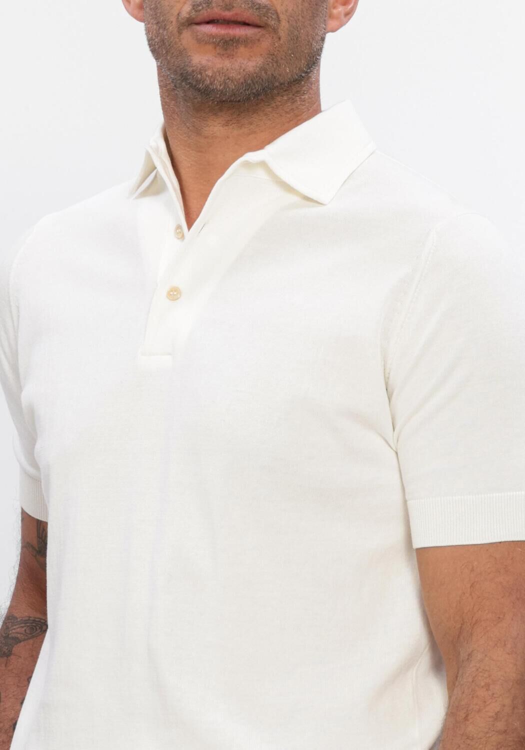 Ecru FILIPPO DE LAURENTIIS Polo POLO MC PARAMONTURA - large