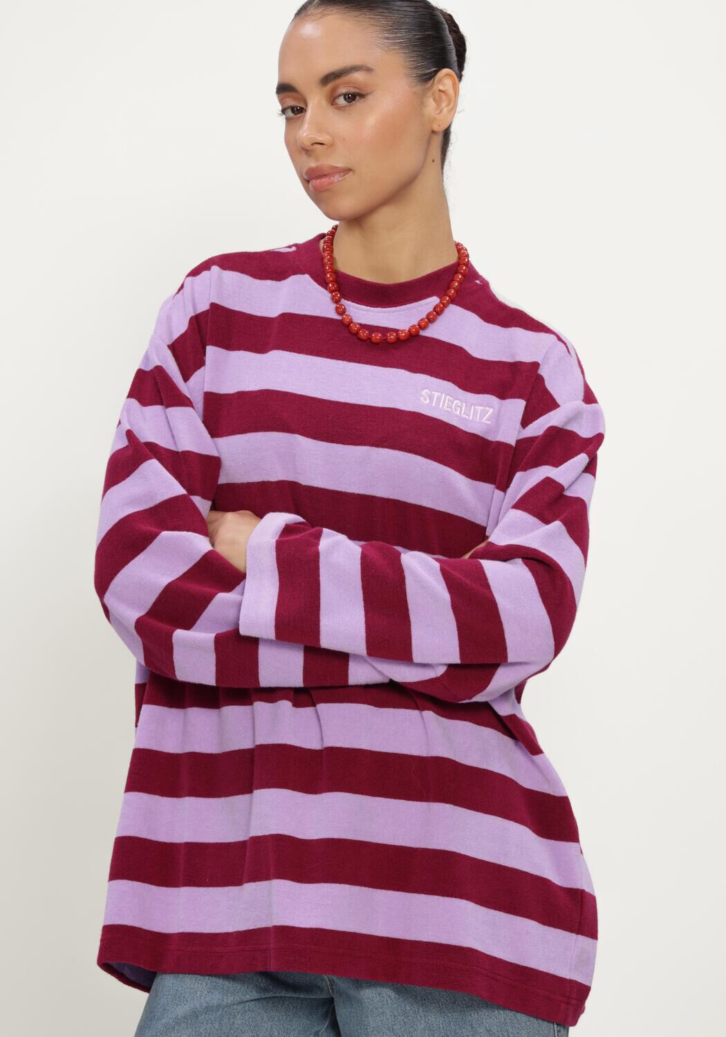 Bordeaux STIEGLITZ Sweater SELLIE TERRY - large