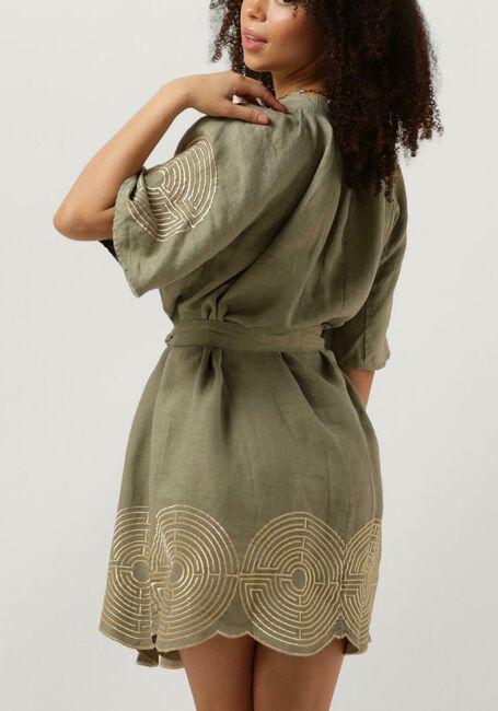 Groene GREEK ARCHAIC KORI Mini jurk 230091 - large