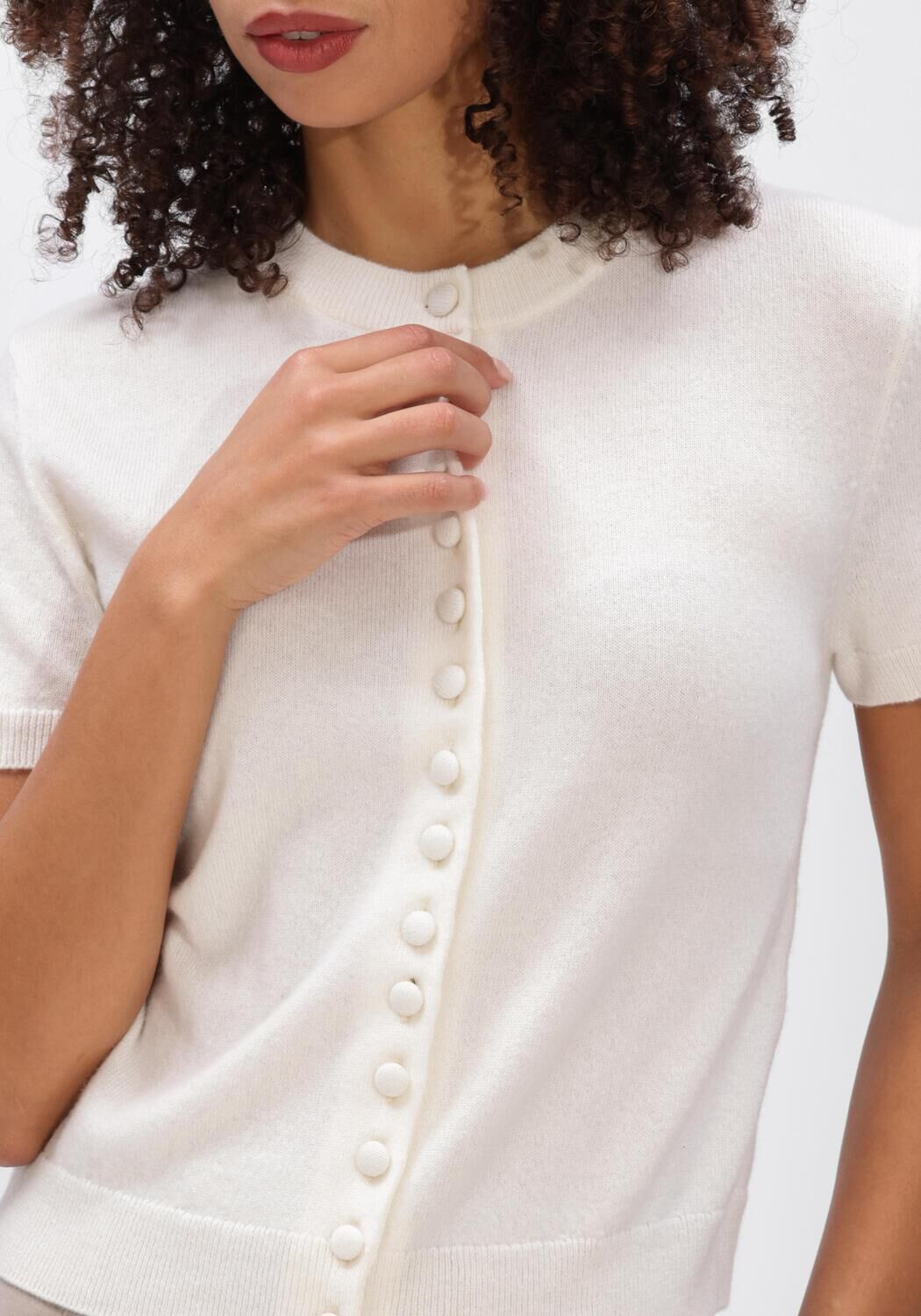 Gebroken wit LISA YANG Vest LUNEA CARDIGAN - large