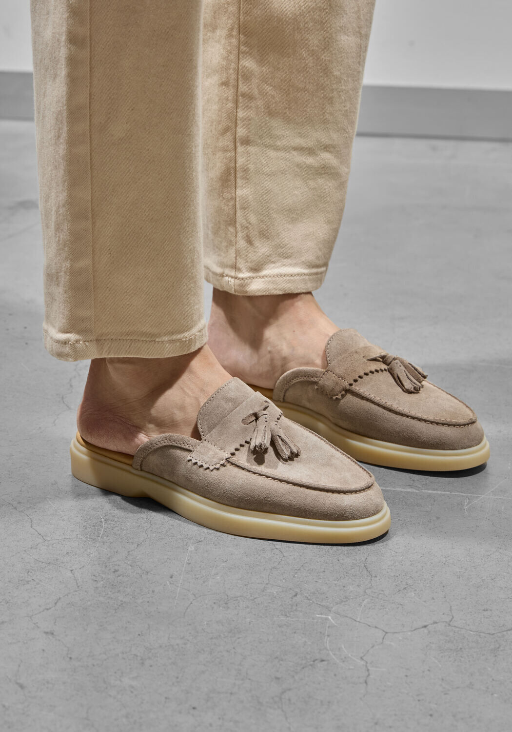 Taupe Mason Garments Loafers AMALFI MULE - large