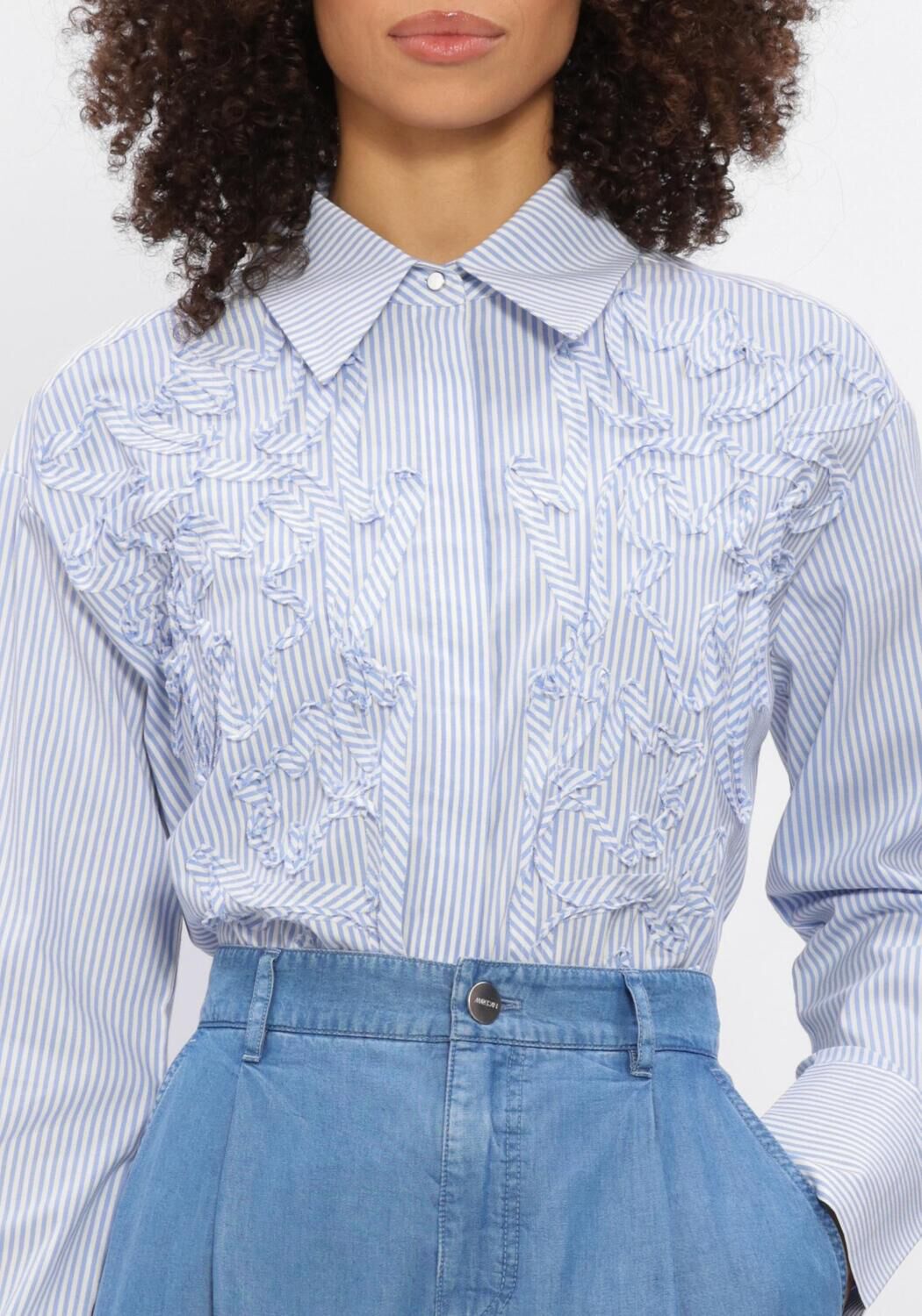 Blauwe MARC CAIN COLLECTION Blouses AC 51.27 W59 - large