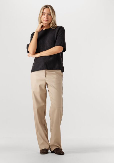 Donkergrijze SECOND FEMALE Trui WANDA KNIT O-NECK - large