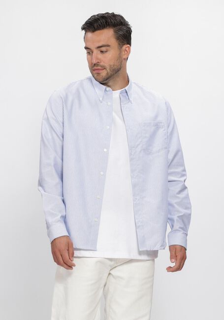 Lichtblauwe APC Casual overhemd CHEMISE NEW GREG - large