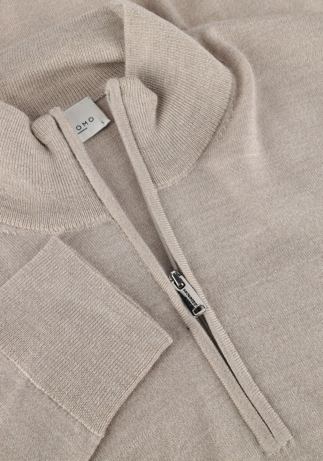 Beige PROFUOMO Trui PULLOVER HALF ZIP - large