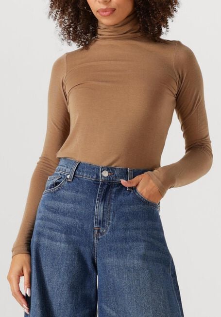 Bruine SECOND FEMALE Vest MATIMA T-NECK TEE - large