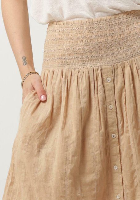 Zand RUBY TUESDAY Maxirok SALI LONG SKIRT WITH SMOCK WAISTBAND AND FULL PLACKET - large