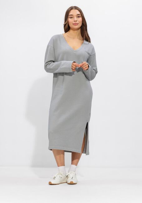 Lichtgrijze PENN & INK Midi jurk DRESS PRINT - large