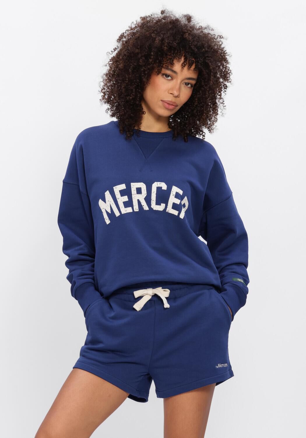 Mercer Amsterdam Sweater Dames Mercer Logo Sweat, Maat: XL, Kleur: Donkerblauw afbeelding 1