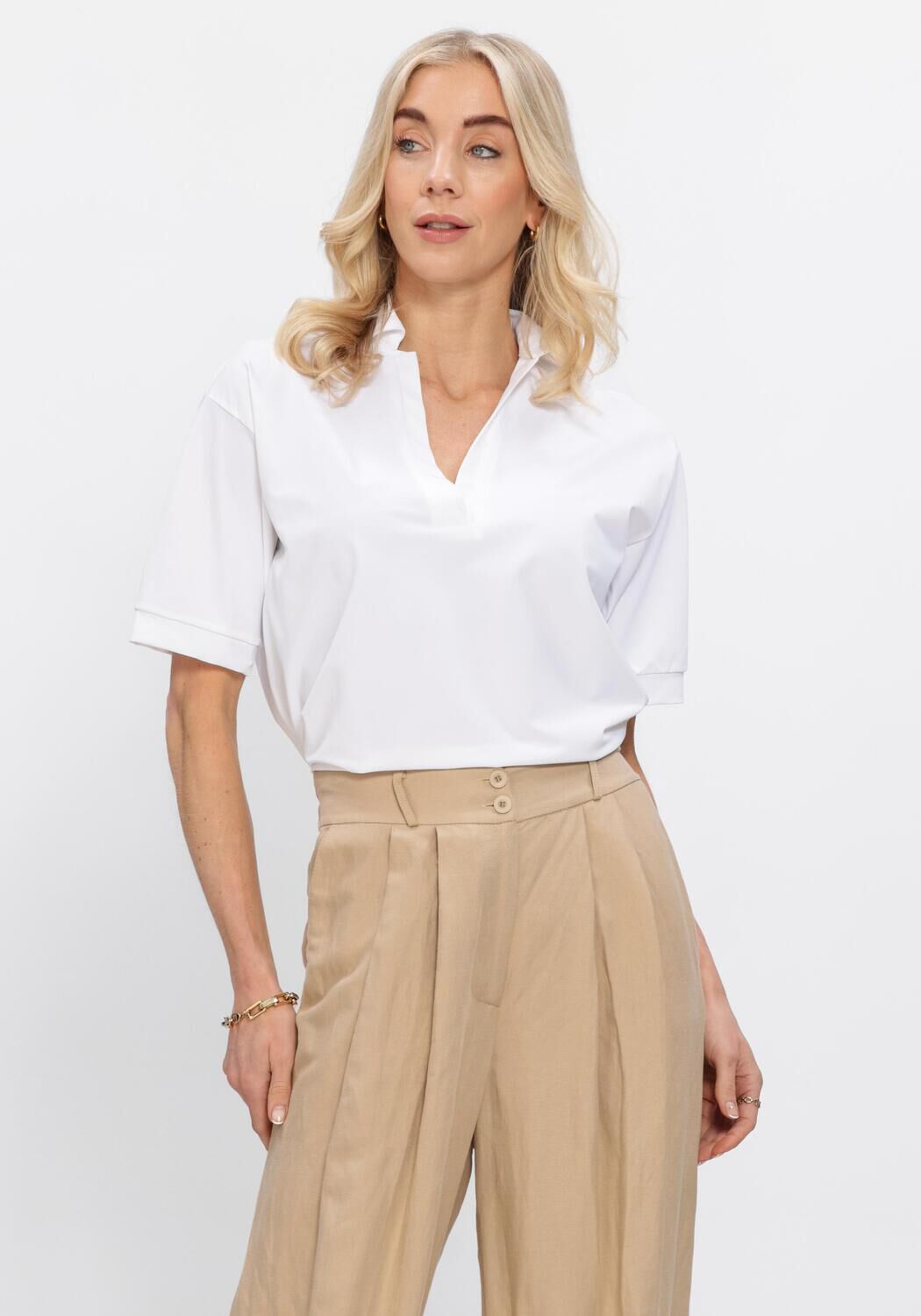 Penn & Ink Top Dames Top, Maat: 36, Kleur: Wit afbeelding 1