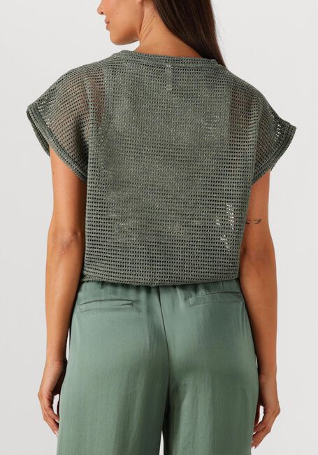 Groene SUMMUM T-shirt OVERSIZED TOP GAUZE - large