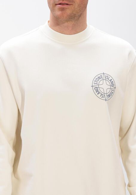 Ecru STONE ISLAND Sweater SWEATSHIRT S0283 - large