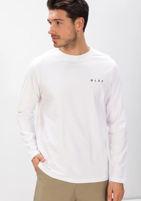 Witte OLAF HUSSEIN T-shirt TAPE PALETTE LS TEE - large
