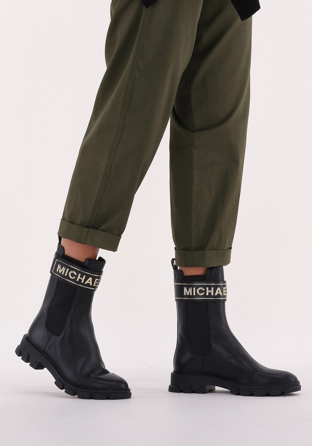 Zwarte MICHAEL KORS Chelsea boots RIDLEY STRAP CHELSEA - large