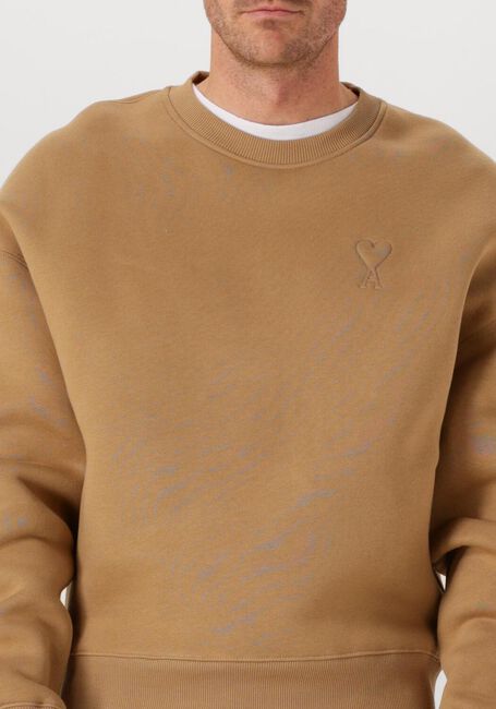 Camel AMI PARIS Trui EMBOSSED SWEATSHIRT - large