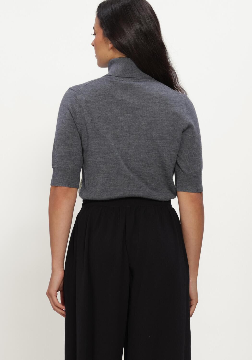Donkergrijze HERSKIND Blouses PERRY KNIT BLOUSE - large