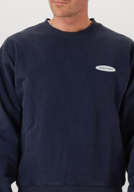 Donkerblauwe BRAM'S FRUIT Sweater F*CK OFF CREWNECK - large