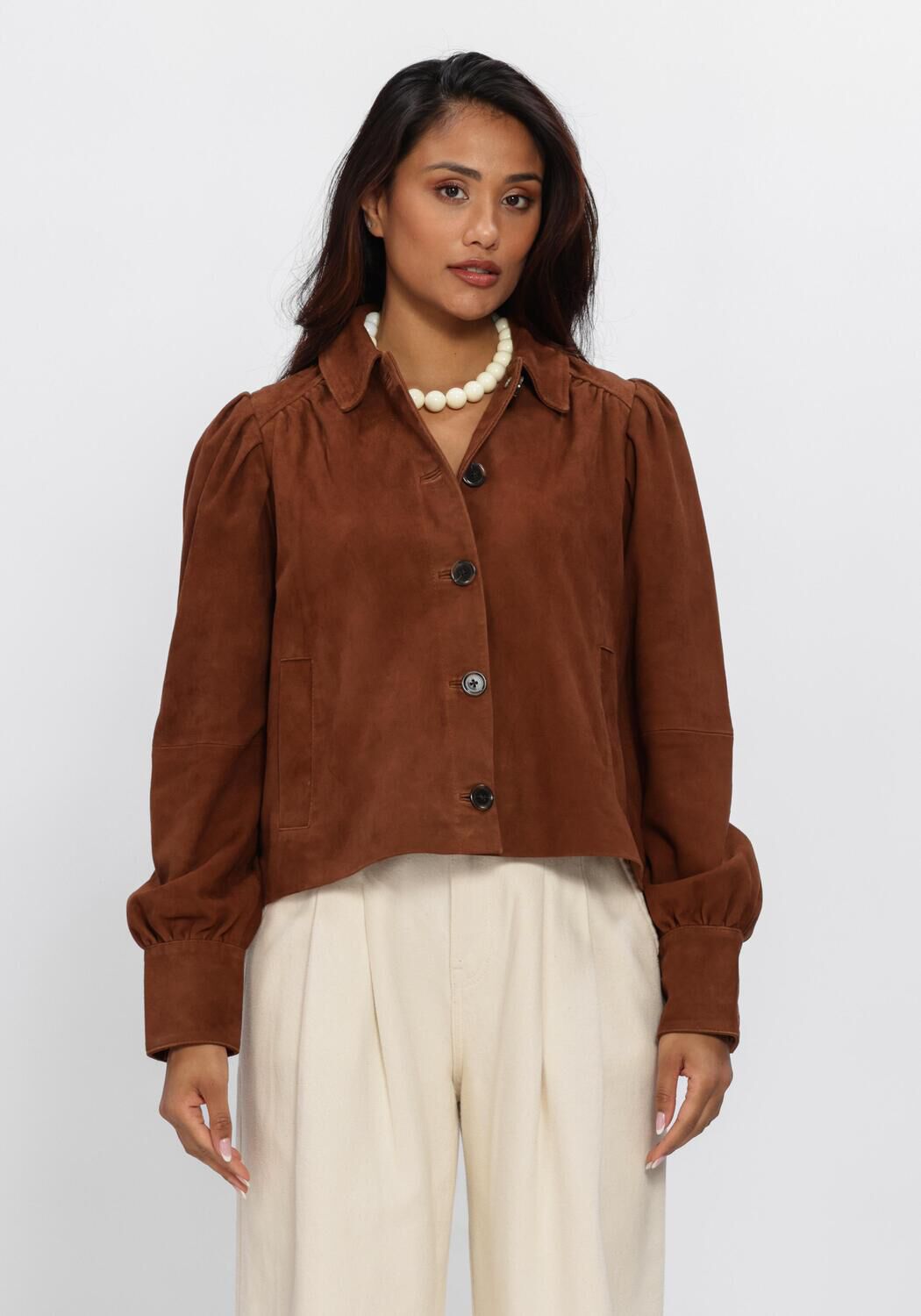 Dante6 Dante6 Blouse Dames Micaiah Cropped Suede Jacket