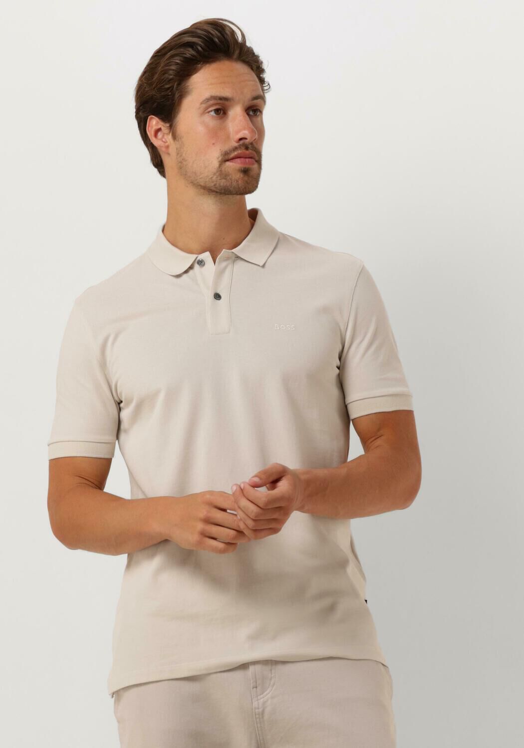 Boss Black Polo Heren Pallas, Maat: 3XL, Kleur: Zand