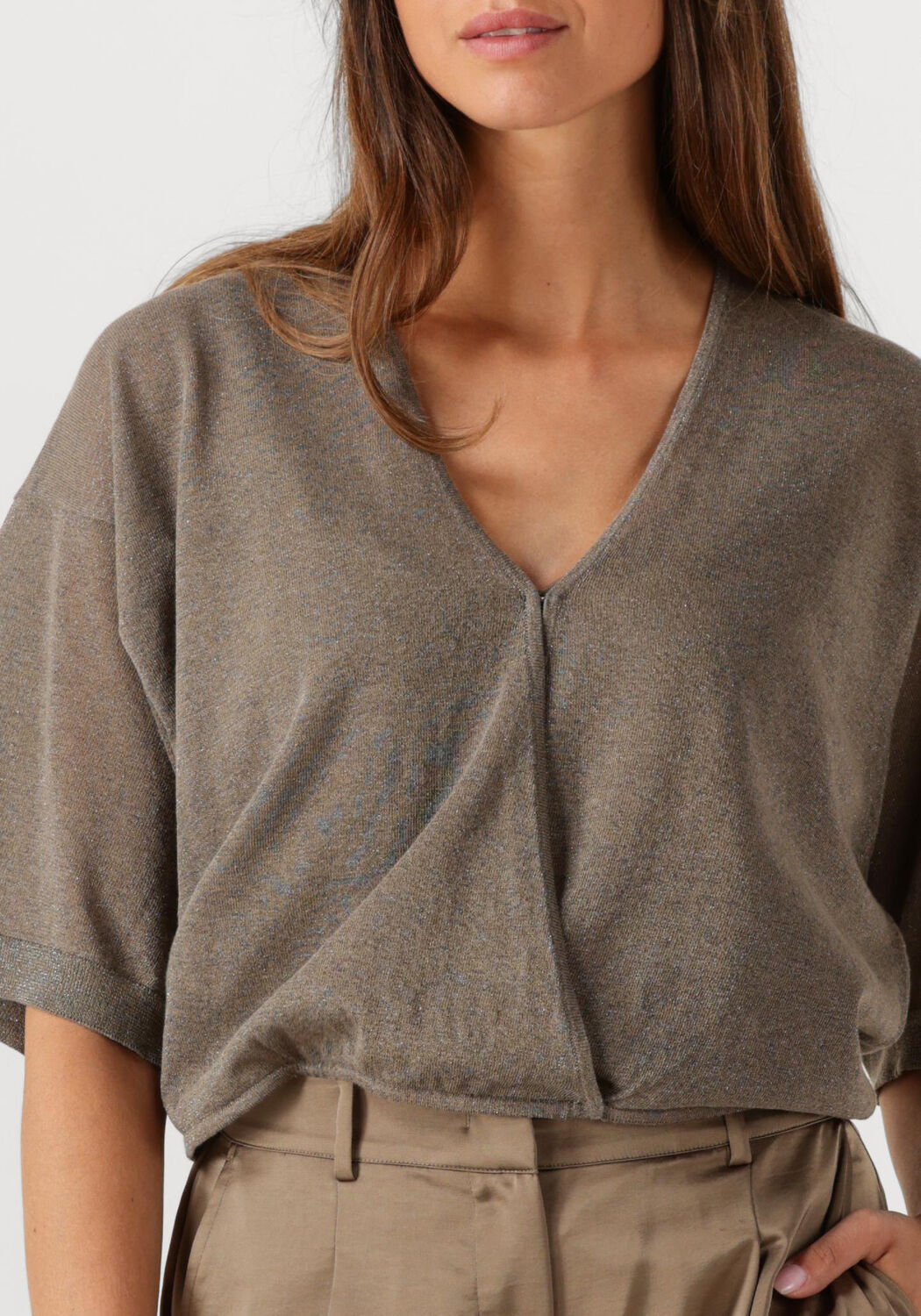 Bruine DANTE6 Top REVEL METALLIC CARDIGAN - large