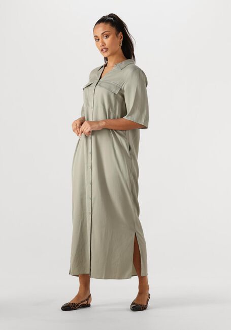 Groene MOS MOSH Midi jurk MMETHER CNET DRESS - large