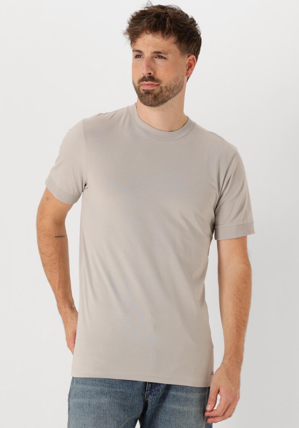 Drykorn T-Shirt Heren Anton 520062, Maat: M, Kleur: Lichtgrijs afbeelding 1