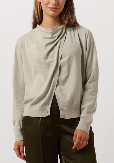 Groene DANTE6 Vest CASHMERE MIX VEST - large