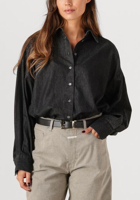 Antraciet CLOSED Blouses CAPE SHIRT - large