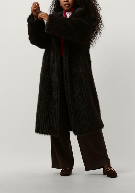 Grijze STAND STUDIO Faux fur jas GENEVIEVE COAT - large